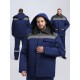 Куртка зимняя для бригадира NEW (тк.Смесовая,210), т.синий/серый
