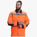 Костюм сигнальный Лигор-2 СОП (тк.Смесовая,210) полукомбинезон, оранжевый, тёмно-синий