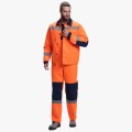 Костюм сигнальный Лигор-2 СОП (тк.Смесовая,210) полукомбинезон, оранжевый, тёмно-синий