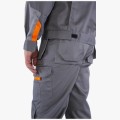 Костюм Союз-Профессионал-1 (тк. Балтекс, 240 гр/м2) брюки, серый, светло-серый, оранжевый