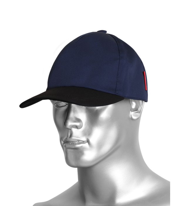 Кепка-бейсболка синяя с черным