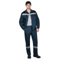 Костюм СИРИУС-МАСТЕР куртка кор., брюки, морена с черным и СОП, 245 г/м2, 65% ПЭ, 35% ХБ