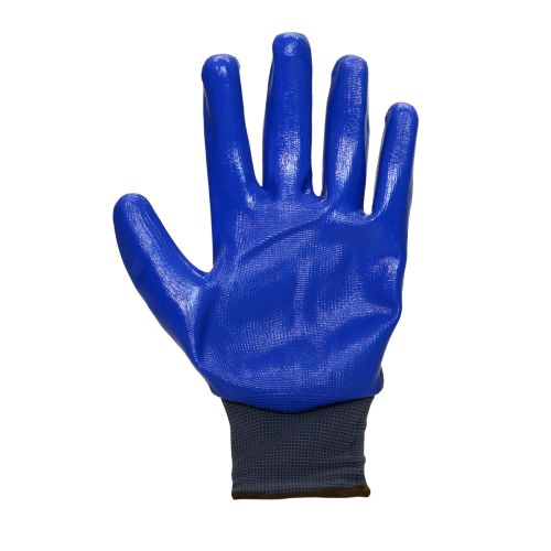 Перчатки Safeprotect НейпНит, нейлон, нитрил, цвет серый с синим