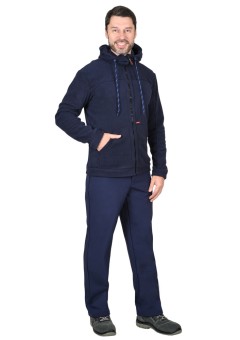 Куртка флисовая СИРИУС-МЕРКУРИЙ темно-синяя, 280 г/м2
