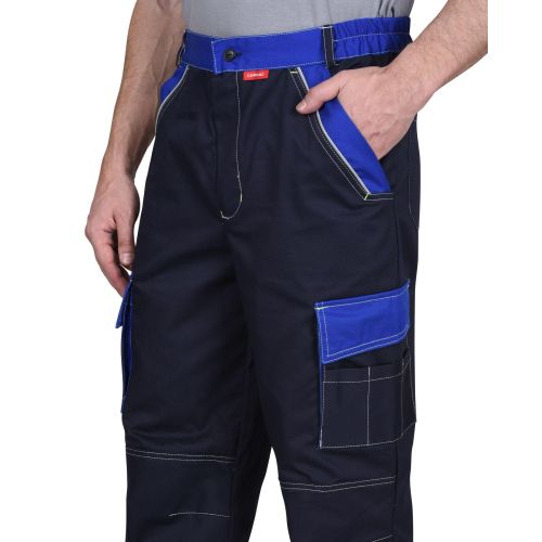 Костюм рабочий мужской летний Карат куртка, брюки васильковый с синим