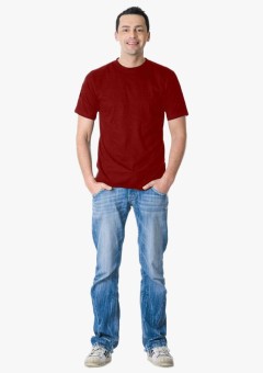 Футболка мужская бордовая 160 гр/м2