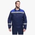 Костюм мужской Лигор-1 СОП К (тк.Смесовая,210) брюки, тёмно-синий, васильковый