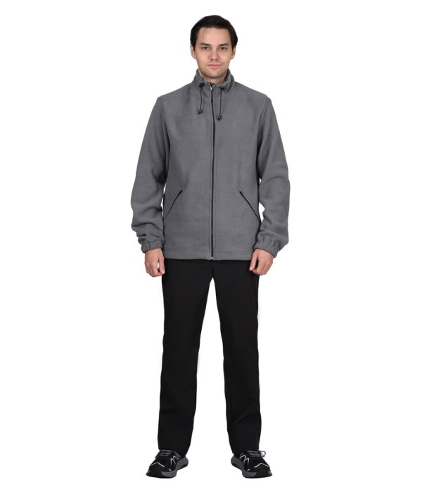 Куртка флисовая серая, 280 г/м2