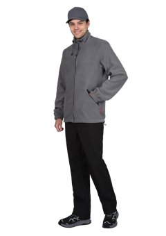Куртка флисовая серая, 280 г/м2