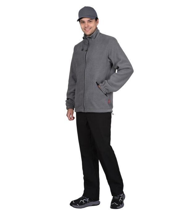 Куртка флисовая серая, 280 г/м2