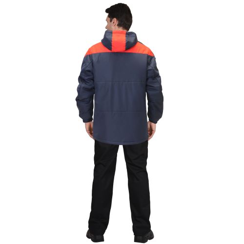 Куртка мужская зимняя "Сириус-Спринтер" тёмно-синяя с красным