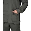 Костюм СИРИУС-ТРИТОН куртка, брюки хаки с черным тк.Кошачий глаз, 300 г/м2, 88%ПЭ, 12%ХБ
