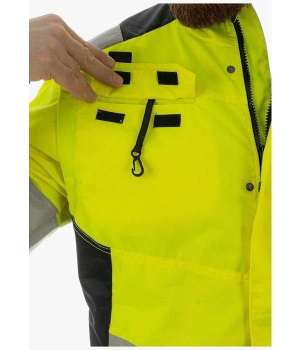 Куртка сигнальная летняя мужская Brodeks KS225, жёлтый, чёрный