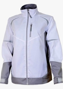 Куртка летняя женская Brodeks KS228, белый, серый