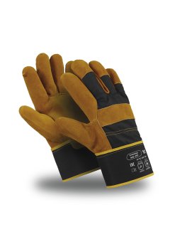 Перчатки Manipula Specialist® Сталкер (спилок/ткань+интерлок), SPL-71/MG-291