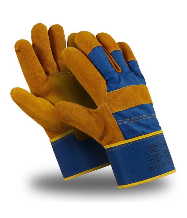 Перчатки Manipula Specialist® Сталкер (спилок/ткань+интерлок), SPL-71/MG-291