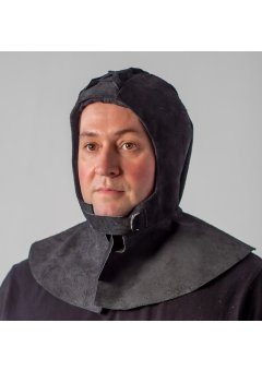 Подшлемник спилковый, черный