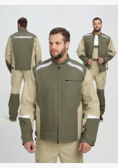 Куртка Ридоф (тк.Канвас,270), хаки/бежевый