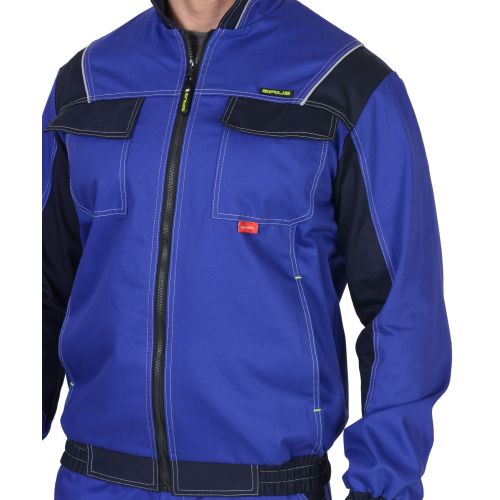 Куртка рабочая мужская Сириус-Карат, цвет васильковый с тёмно-синим
