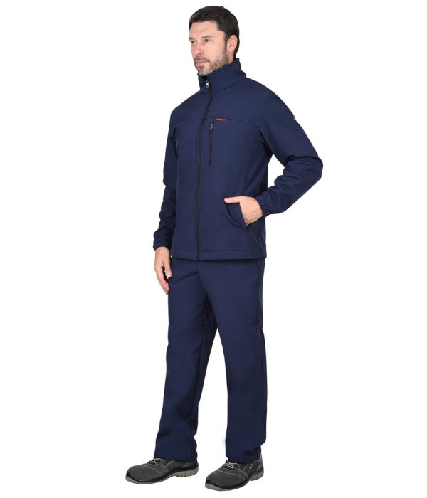 Куртка СИРИУС-АЗОВ синий софтшелл пл 350 г/кв.м