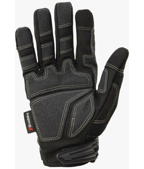 Перчатки Brodeks G-62, серый, чёрный, красный