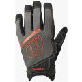 Перчатки Brodeks G-62, серый, чёрный, красный