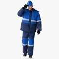 Костюм зимний мужской Нордхард-2 СОП (тк.Смесовая,250) полукомбинезон, тёмно-синий, васильковый