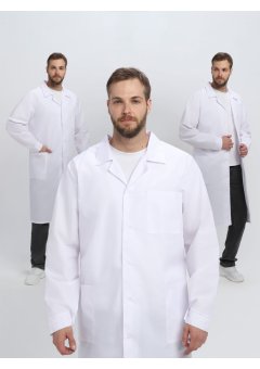 Халат мужской Классика (тк.ТиСи), белый
