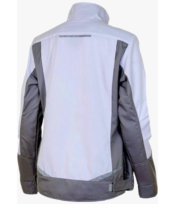 Куртка летняя женская Brodeks KS228, белый, серый