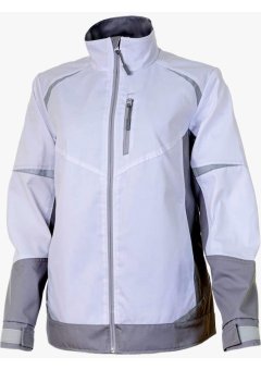 Куртка летняя женская Brodeks KS228, белый, серый