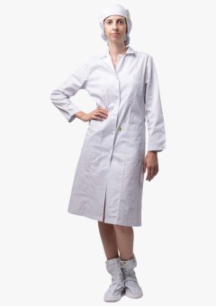Халат женский Антистатика М-102 тип D, белый