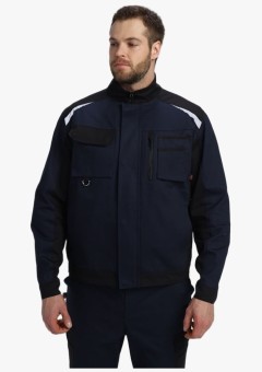 Куртка мужская Айкор (тк.Смесовая,260), тёмно-синий, чёрный