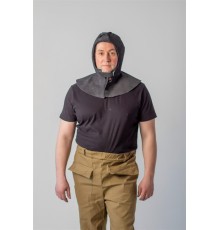 Подшлемник спилковый утепленный, черный