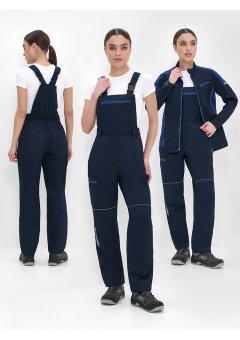 Полукомбинезон женский ProfLineSpecialist (тк.Смесовая,240), т.синий/васильковый