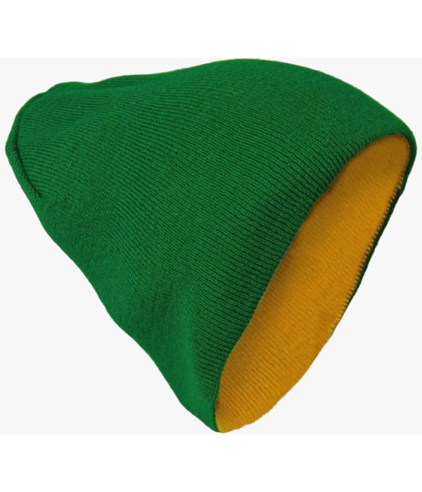 Шапка Brodeks Light Bicolor, зёленый, жёлтый