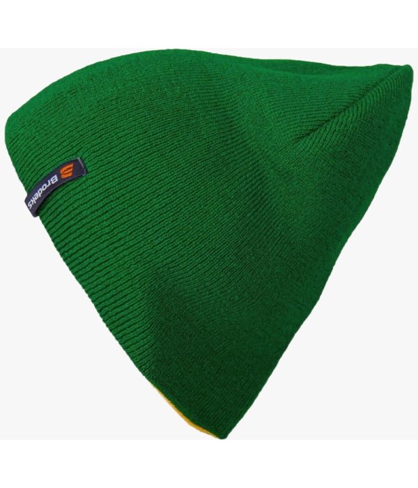Шапка Brodeks Light Bicolor, зёленый, жёлтый