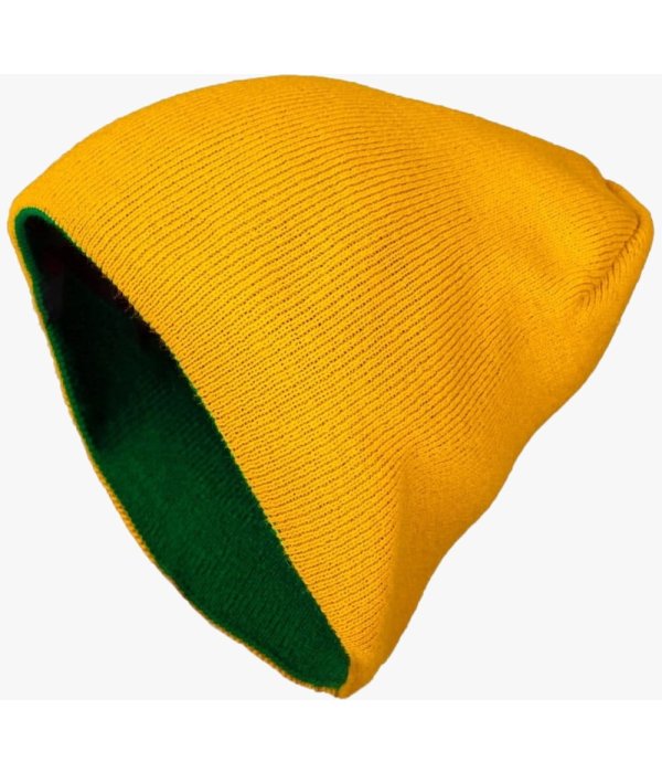 Шапка Brodeks Light Bicolor, зёленый, жёлтый
