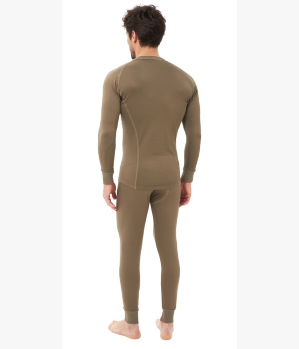 Термобельё в комплекте (фуфайка, кальсоны) EcoDry RealMan хаки (В КОРОБКЕ)