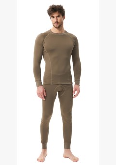 Термобельё в комплекте (фуфайка, кальсоны) EcoDry RealMan хаки (В КОРОБКЕ)
