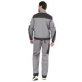 Костюм СИРИУС-ПЕКИН куртка кор., брюки, серый с черным, 280 г/м2, 65%ПЭ, 35%ХБ
