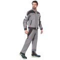 Костюм СИРИУС-ПЕКИН куртка кор., брюки, серый с черным, 280 г/м2, 65%ПЭ, 35%ХБ