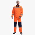 Костюм сигнальный Лигор-2 СОП (тк.Смесовая,210) полукомбинезон, оранжевый, тёмно-синий