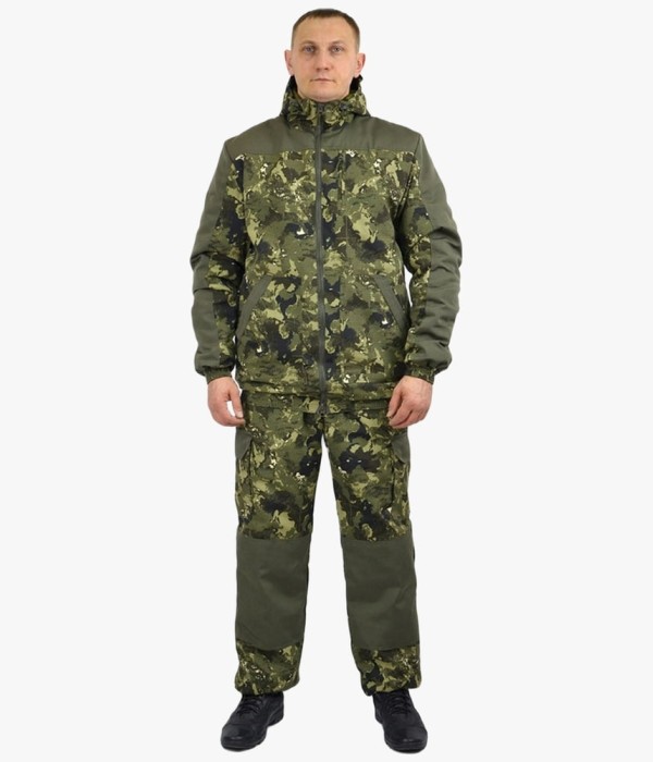 Костюм демисезонный мужской КМФ (тк.Рип-Стоп,210), сепия, хаки