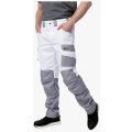 Брюки летние мужские Brodeks KS302, белый, серый