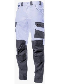 Брюки летние мужские Brodeks KS302, белый, серый