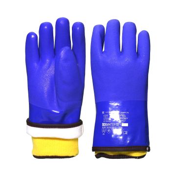 Перчатки утеплённые Safeprotect ВИНТЕРЛЕ+, ПВХ, флис, вынимаемый акриловый вкладыш
