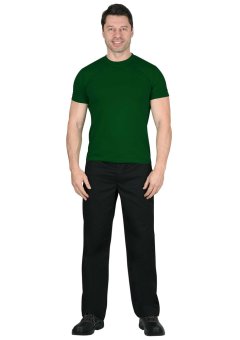 Футболка тёмно-зелёная  160г/м2