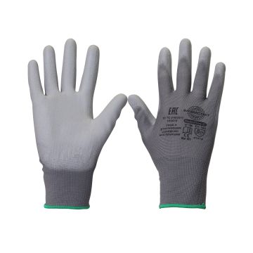 Перчатки Safeprotect НейпПол-С, нейлон, полиуретан, цвет серый