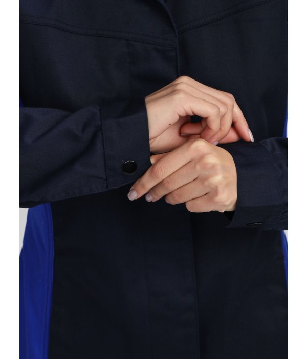Халат женский ProfLineSpecialist (тк.Смесовая,240), т.синий/васильковый