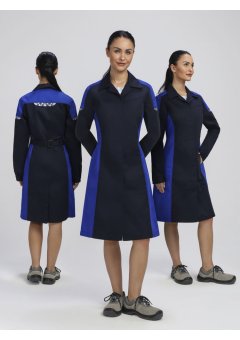 Халат женский ProfLineSpecialist (тк.Смесовая,240), т.синий/васильковый